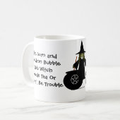 Diese Hexe braucht Tee! Teesüchtige Cup/Tasse Kaffeetasse (Vorderseite Links)