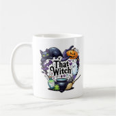 Diese Hexe Halloween-Tasse Kaffeetasse (Links)