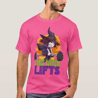 Diese Hexe hebt lustige Halloween-Gym-Fitness Wigh T-Shirt