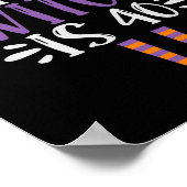 Diese Hexe ist das 40. lustige Spooky Halloween Ge Poster (Ecke)