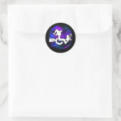 Diese Hexe ist mobil Runder Aufkleber (Tasche)