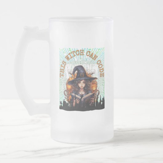 Diese Hexe kann kodieren Mattglas Bierglas (Links)