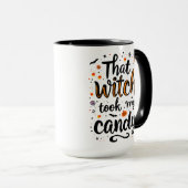 Diese Hexe nahm mir die Bonbontypografie Tasse (VorderseiteRechts)