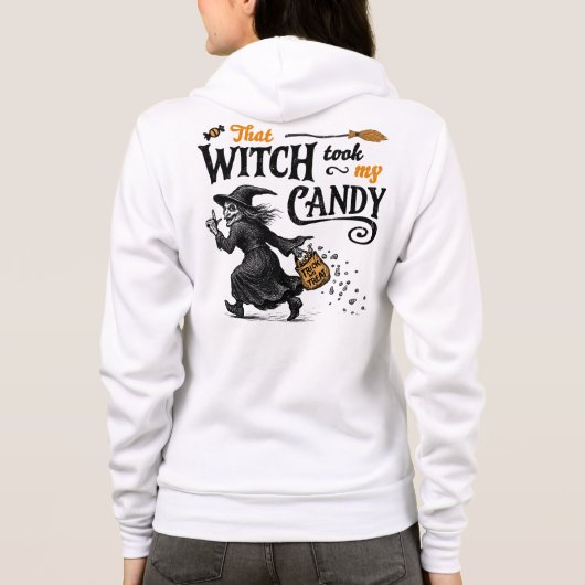 Diese Hexe nahm mir die göttliche Front und zurück Hoodie (Rückseite)