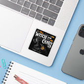 Diese Hexe nahm mir die Süßigkeiten dunkel Aufkleber (Laptop mit iPhone)