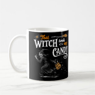 Diese Hexe nahm mir die Süßigkeiten dunkel Kaffeetasse