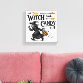 Diese Hexe nahm mir meine Süßigkeiten. Leinwanddruck (Insitu (Wohnzimmer))