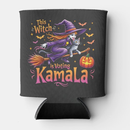 Diese Hexe stimmt Kamala Cat Lady Harris ab Dosenkühler (Vorderseite)