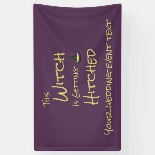 Diese Hexe wird angeheftet Banner (Vertikal)