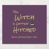 Diese Hexe wird angeheftet Bierflaschenetikett (Einzelnes Label)