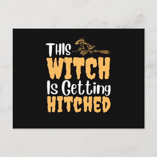 Diese Hexe wird angeheftet Feiertagspostkarte (Vorderseite)