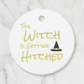 Diese Hexe wird angeheftet Geschenkanhänger (Vorderseite)