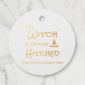 Diese Hexe wird angeheftet Geschenkanhänger (Vorderseite)