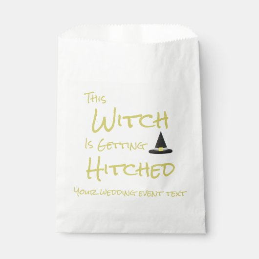 Diese Hexe wird angeheftet Geschenktütchen (Vorderseite)