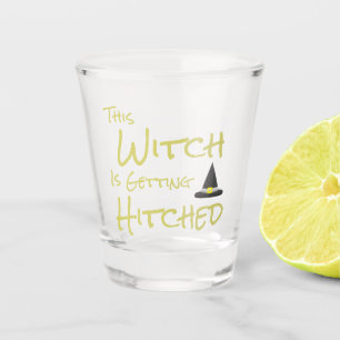 Diese Hexe wird angeheftet Schnapsglas