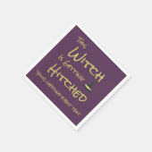 Diese Hexe wird angeheftet Serviette (Ecke)