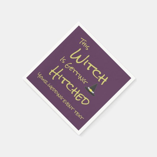 Diese Hexe wird angeheftet Serviette (Ecke)