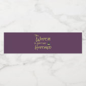 Diese Hexe wird angeheftet Wasserflaschenetikett (Einzelnes Label)