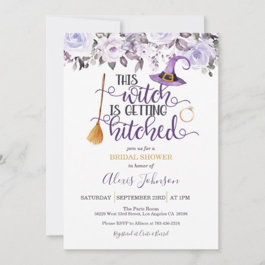 Diese Hexe wird Brautparty angeschlagen Einladung (Vorderseite)