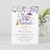 Diese Hexe wird Brautparty angeschlagen Einladung (Stehend Vorderseite)