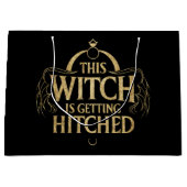 Diese Hexe wird Hallo Wedding Bride Hitched Große Geschenktüte (Vorderseite)