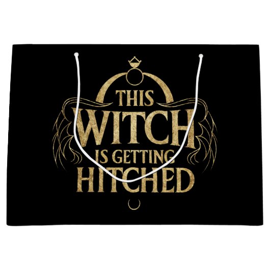 Diese Hexe wird Hallo Wedding Bride Hitched Große Geschenktüte (Vorderseite)
