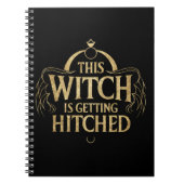 Diese Hexe wird Hallo Wedding Bride Hitched Notizblock (Vorderseite)