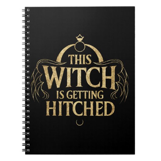 Diese Hexe wird Hallo Wedding Bride Hitched Notizblock (Vorderseite)