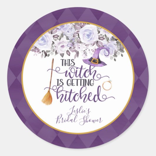 Diese Hexe wird mit dem Aufkleber "Runde" individu (Vorderseite)