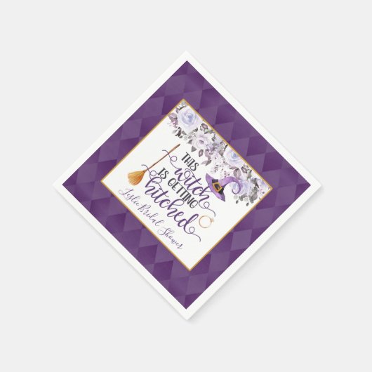 Diese Hexe wird Napkin antreffen - Custom Serviette (Ecke)