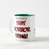 Diese Horror-Sache-Tasse Zweifarbige Tasse (Vorderseite Links)