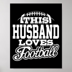 Diese Husband Lieben Fußball - Weiße Variante Poster