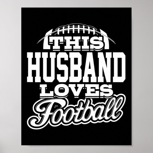 Diese Husband Lieben Fußball - Weiße Variante Poster (Vorne)