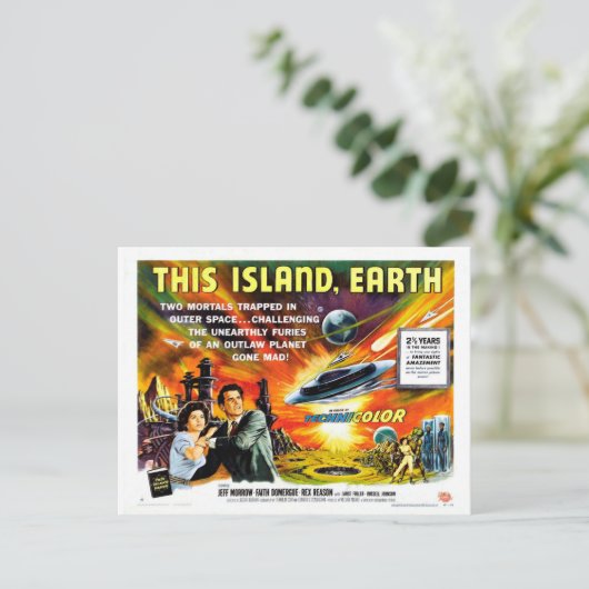 DIESE INSEL, ERDE POSTKARTE (Stehend Vorderseite)