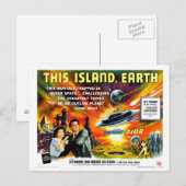 DIESE INSEL, ERDE POSTKARTE (Vorne/Hinten)