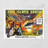 Diese Island Earth Classic Film Poster Postkarte (Vorderseite)
