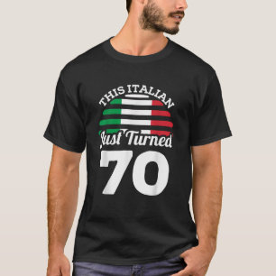 Diese Italienin gerade 70 Italien 70. Geburtstag G T-Shirt