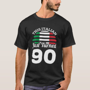 Diese Italienin gerade 90 Italien 90. Geburtstag G T-Shirt