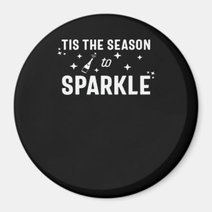 Diese Jahreszeit bis zum Sparkle - Spaß - Weißes D Magnet