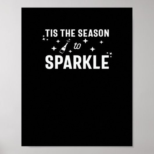 Diese Jahreszeit bis zum Sparkle - Spaß - Weißes D Poster (Vorne)