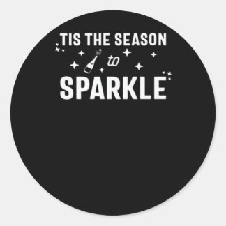 Diese Jahreszeit bis zum Sparkle - Spaß - Weißes D Runder Aufkleber