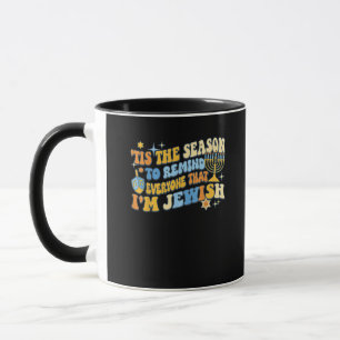 Diese Jahreszeit für alle, die jüdisch sind Hanukk Tasse