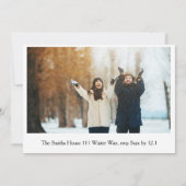 Diese Jahreszeit für Feierlichkeiten Einladung (Rückseite)