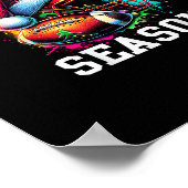 Diese Jahreszeit Fußball Mama Weihnachts-Weihnacht Poster (Ecke)