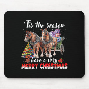 Diese Jahreszeit haben eine sehr Weihnachtspferde Mousepad