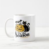 Diese Jahreszeit Halloween Bats Pumpkin Fall Funny Kaffeetasse (Links)