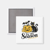 Diese Jahreszeit Halloween Bats Pumpkin Fall Funny Magnet (Vorderseite/Rückseite)