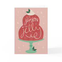 Diese Jahreszeit ist die Grußkarte für Jelly Holid