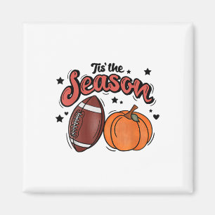 Diese Jahreszeit Kaffee Fall Footbyll und Hallowee Magnet