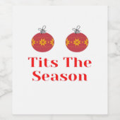 Diese Jahreszeit Lässig einfach Weinetikett (Einzelnes Label)